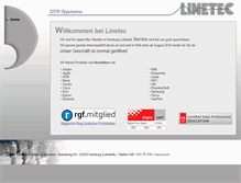 Tablet Screenshot of linetec.de